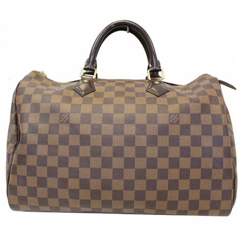 lv speedy 35 damier ebene with strap|louis vuitton speedy bandoulière 35.